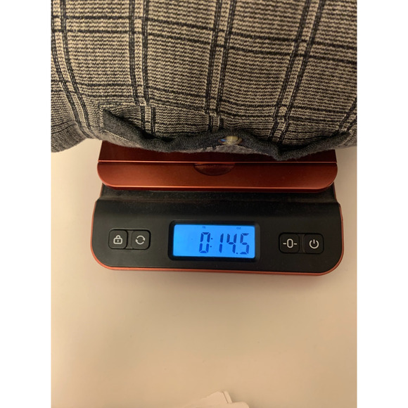 Safe Harbor Mens Polo Size Medium Grey Plaid Grandpa Dad Fleece Normcore Cozy - Picture 8 of 8